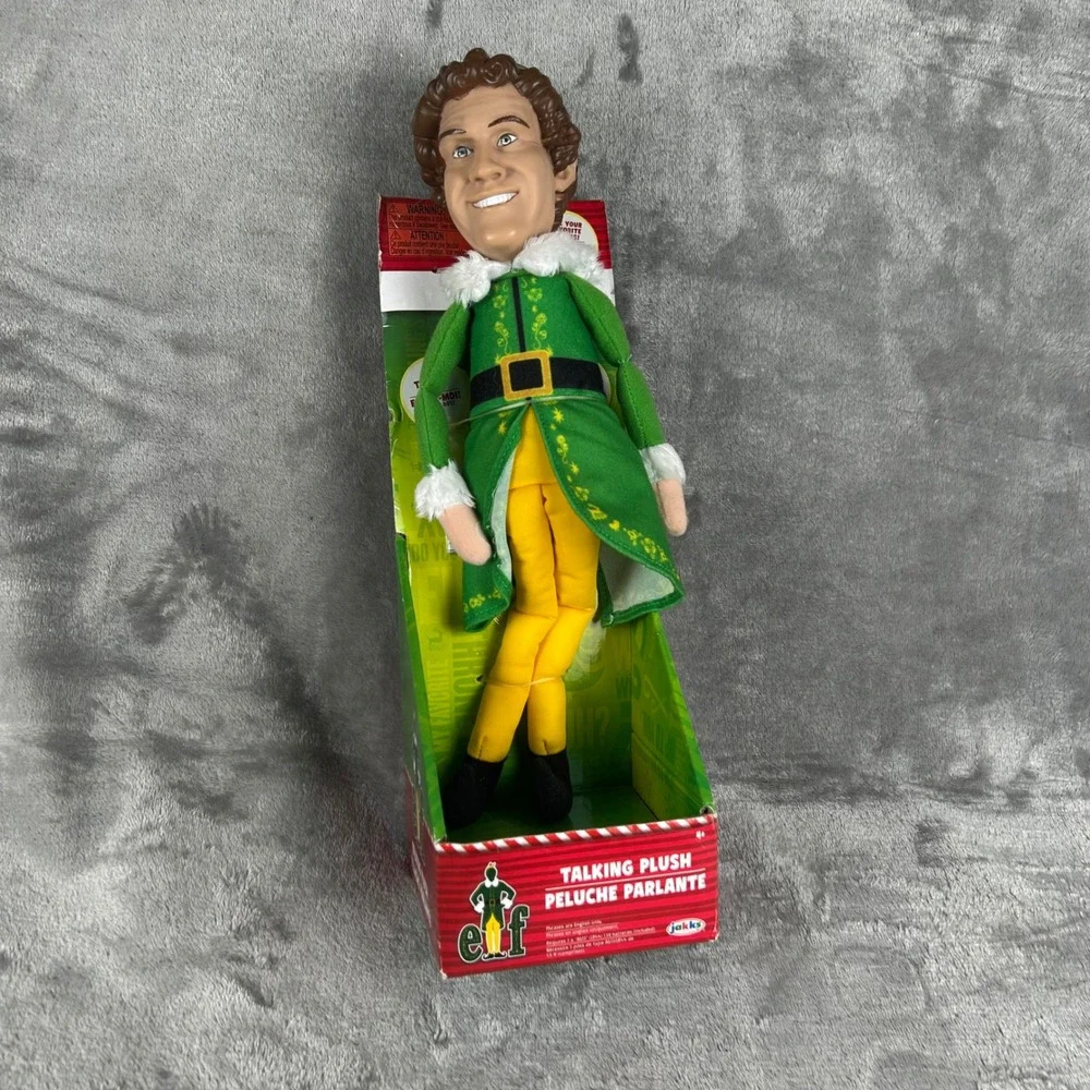 Elf Movie Buddy the Elf Talking Plush Jakks Pacific 12 Inch Will Ferrell Figure